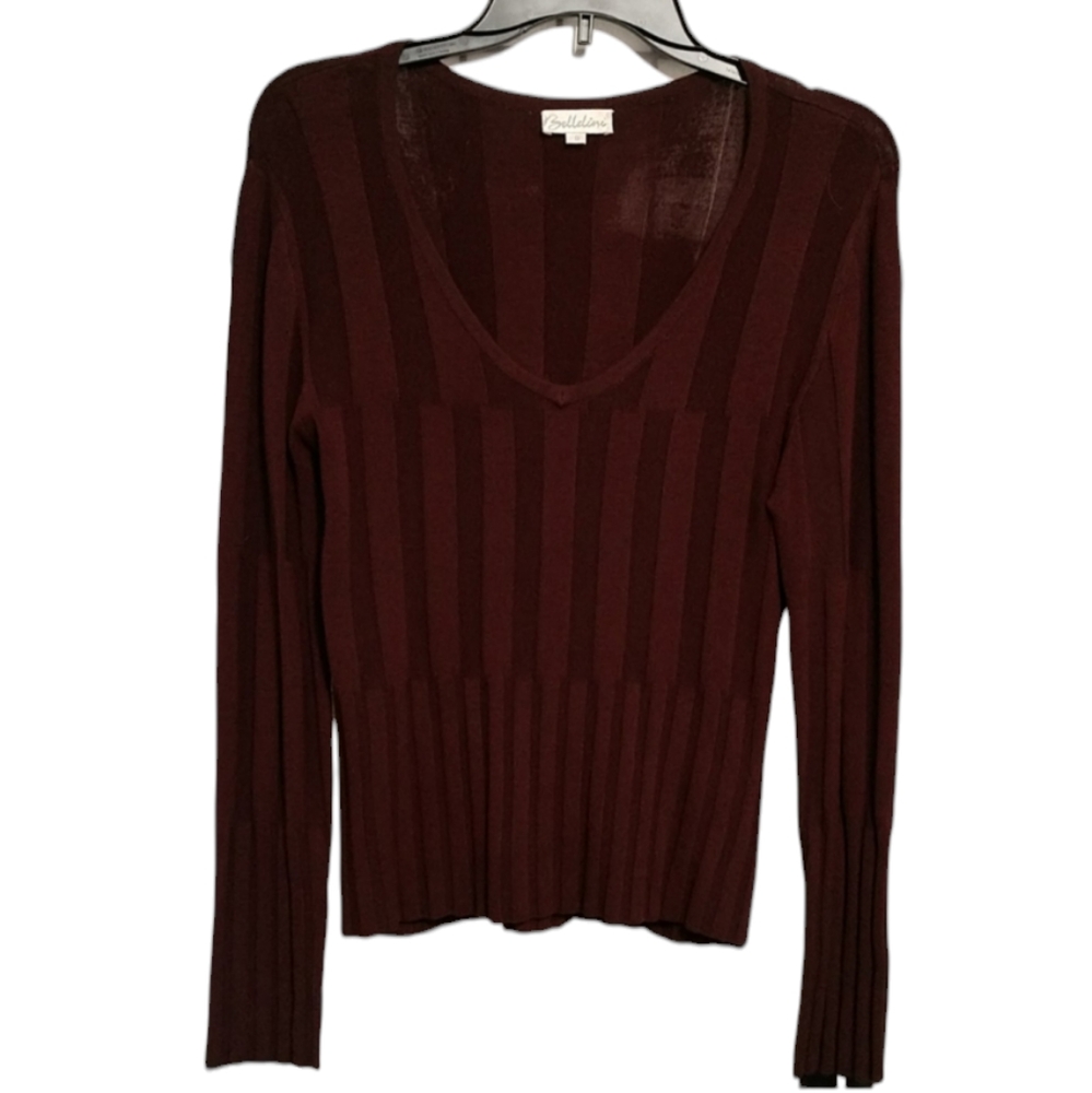 Brown Belldini V-Neck Sweater sz Small